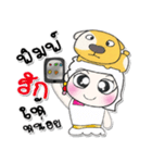 ...Miss. Nanaka and dog...（個別スタンプ：37）