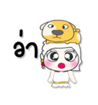 ...Miss. Nanaka and dog...（個別スタンプ：38）