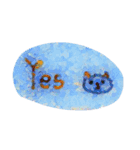 The cute cat front（個別スタンプ：7）