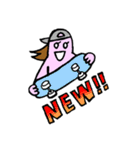 ガールズ スケーター スタンプ（個別スタンプ：1）