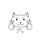 白猫のにゃーこ（個別スタンプ：7）