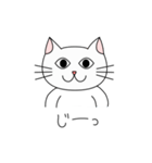 白猫のにゃーこ（個別スタンプ：19）
