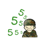 Military with girlfriend（個別スタンプ：19）