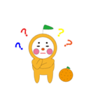 うごくかぶりみかん（個別スタンプ：6）