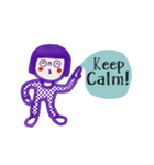 Purple Kid. Move on (Animated) Eng（個別スタンプ：9）