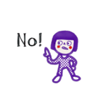 Purple Kid. Move on (Animated) Eng（個別スタンプ：15）