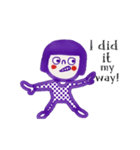 Purple Kid. Move on (Animated) Eng（個別スタンプ：22）