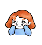 orange color（個別スタンプ：8）