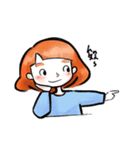 orange color（個別スタンプ：9）