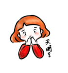 orange color（個別スタンプ：17）