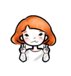 orange color（個別スタンプ：22）