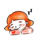 orange color（個別スタンプ：32）
