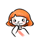 orange color（個別スタンプ：35）