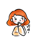 orange color（個別スタンプ：39）