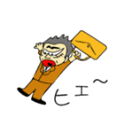 こわもて会社員、勤勉な家族思いの男（個別スタンプ：24）