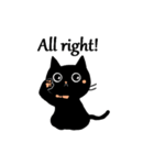 Cute Black Kitten (English ver.)（個別スタンプ：2）