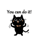 Cute Black Kitten (English ver.)（個別スタンプ：11）