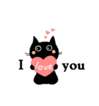 Cute Black Kitten (English ver.)（個別スタンプ：17）