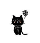 Cute Black Kitten (English ver.)（個別スタンプ：27）