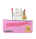orchestra Violin traditional Chinese（個別スタンプ：21）