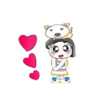 Miss. Hana. Love dog..^^！！（個別スタンプ：15）