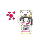 Miss. Hana. Love dog..^^！！（個別スタンプ：17）