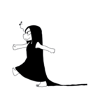 モノクロ少女（個別スタンプ：5）
