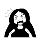モノクロ少女（個別スタンプ：9）