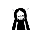 モノクロ少女（個別スタンプ：23）