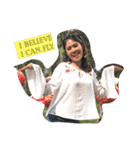 女性は圧倒している（個別スタンプ：1）