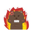 Bear friend Shiri ＆ Iri（個別スタンプ：11）