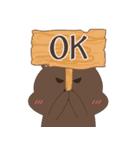 Bear friend Shiri ＆ Iri（個別スタンプ：14）