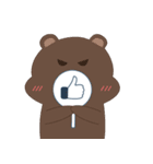 Bear friend Shiri ＆ Iri（個別スタンプ：15）