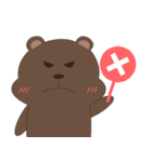 Bear friend Shiri ＆ Iri（個別スタンプ：17）