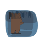 Bear friend Shiri ＆ Iri（個別スタンプ：40）