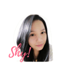A straight face woman（個別スタンプ：18）