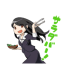 飯時トーク女子（個別スタンプ：3）