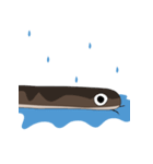 In Summer, Eel (silent version)（個別スタンプ：13）