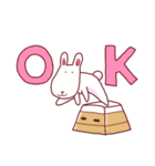 毎日使える。とぼけたウサギ（個別スタンプ：9）