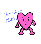 ハートくんの日常スタンプ（個別スタンプ：3）