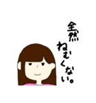 感情を顔に出せない人。（個別スタンプ：5）