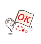 おばけ。控えめにかわいく（個別スタンプ：34）