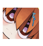見つめる少女（個別スタンプ：15）