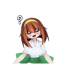 見つめる少女（個別スタンプ：16）