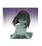 見つめる少女（個別スタンプ：19）