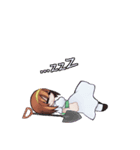 見つめる少女（個別スタンプ：24）