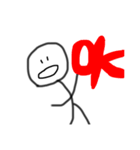 毎日の棒人間（個別スタンプ：3）