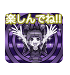 ラブリーハロウィン五芒星んご（個別スタンプ：4）