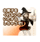 ラブリーハロウィンチョコレートケーキんご（個別スタンプ：25）