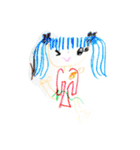 お絵かきガール（個別スタンプ：10）